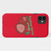 FEELING BERRY GOOD funny strawberry fruit Case-Mate iPhone Case (Achterkant (horizontaal))