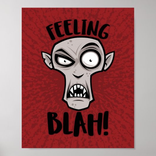 Feeling Blah Nosferatu Vampire Poster (Voorkant)