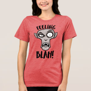 Feeling Blah Nosferatu Vampire Tri-Blend Shirt