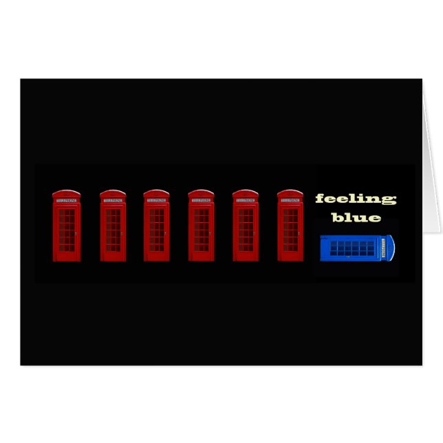 Feeling Blue London England (Voorkant Horizontaal)