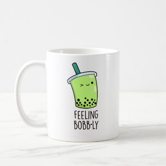 Feeling Bobb-ly Funny Boba Tea Pun Koffiemok (Links)