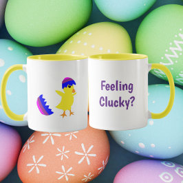 Feeling Clucky Funny Chick Design Mok