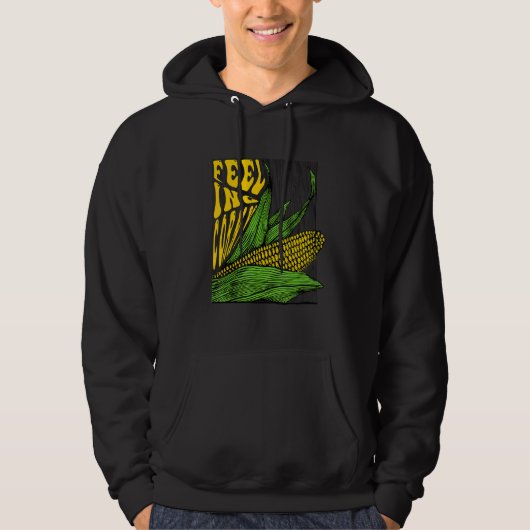 Feeling Corny Corn Pun Hoodie (Voorkant)