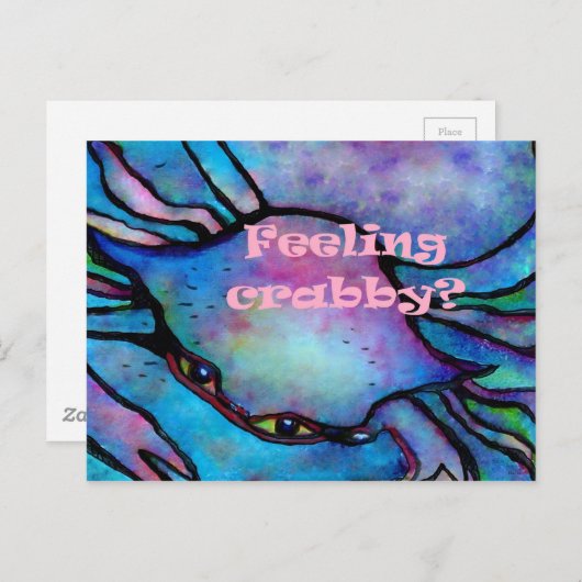 Feeling Crabby Briefkaart (Voorkant / Achterkant)