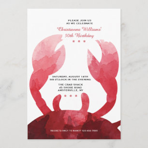 Feeling Crabby-uitnodiging Kaart