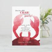 Feeling Crabby-uitnodiging Kaart (Staand voorkant)