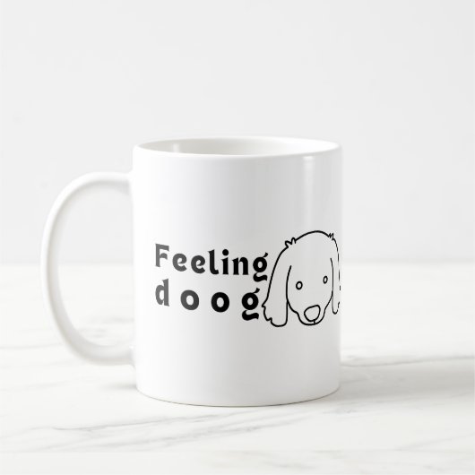 Feeling Dog ( Goed ) voor de liefhebber van de hon Koffiemok (Links)