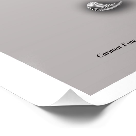 "Feeling en perceptie", glanzend Poster (Hoek)