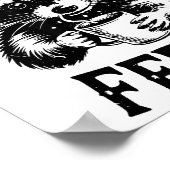 Feeling Feral Raccoon Coffee Cute Funny Trash Pand Poster (Hoek)