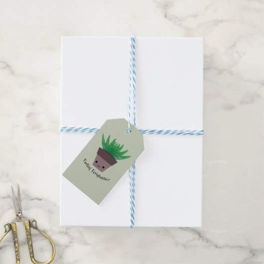 Feeling Ferntastic Fern Cadeaulabel (Met Touw)