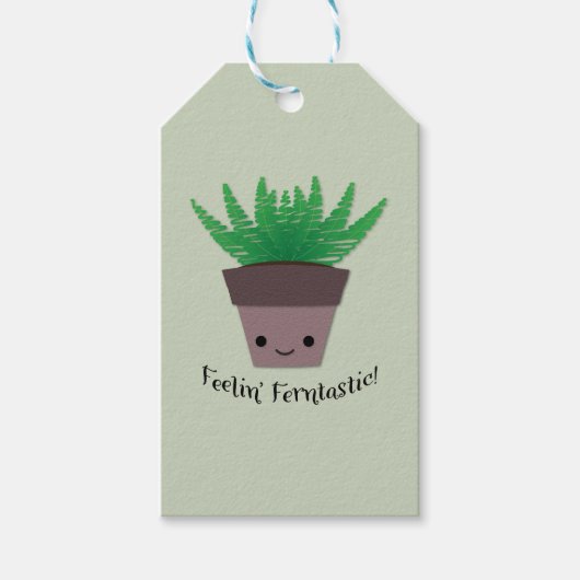 Feeling Ferntastic Fern Cadeaulabel (Voorkant)