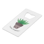 Feeling Ferntastic Fern Creditkaart Flessenopener (Achterkant Gekanteld)