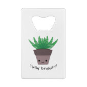 Feeling Ferntastic Fern Creditkaart Flessenopener (Achterkant)
