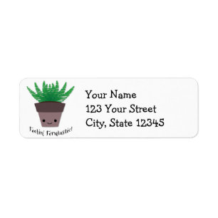 Feeling Ferntastic Fern Etiket