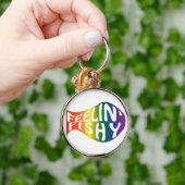 Feeling Fishregenboogvisserij Logo Sleutelhanger (Hand)