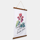Feeling Grapeful Grandma's Garden Floral Art Print Hangend Wandkleed (Gebogen)
