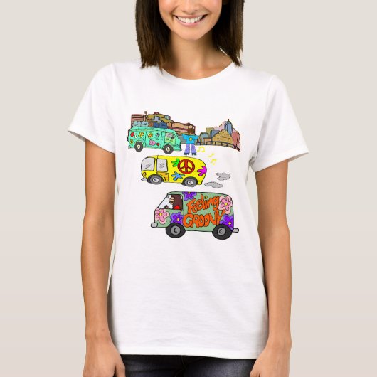 Feeling Groovy Baby Boomer T-shirt (Voorkant)