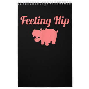 Feeling Hip Hippopotamus Funny Hippo Kind Gifts Kalender