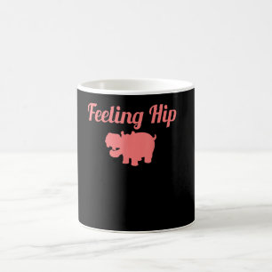 Feeling Hip Hippopotamus Funny Hippo Kind Gifts Koffiemok