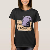 Feeling Hip Preemie Baby Hippo Fiona Team Fiona T-shirt (Voorkant)