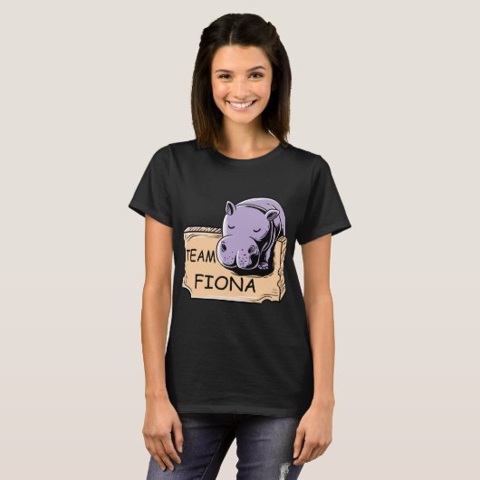 Feeling Hip Preemie Baby Hippo Fiona Team Fiona T-shirt (Voorkant volledig)