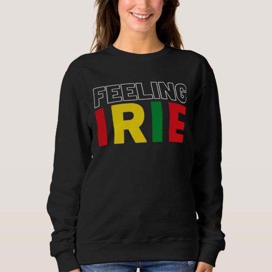 Feeling Irie Rastafari Clothing Jamaica Souvenir R Trui (Voorkant)