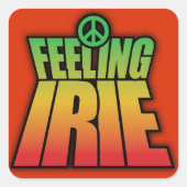 Feeling Irie Vierkante Sticker (Voorkant)