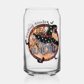 Feeling Kinda Witchy - Halloween Witch Pet Blikvorm Glas (Achterkant)