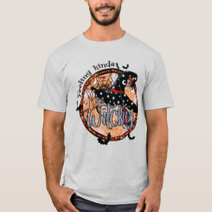 Feeling Kinda Witchy - Halloween Witch Pet en Bro T-shirt