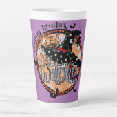 Feeling Kinda Witchy - Halloween Witch Pet Latte Mok (Voorkant)