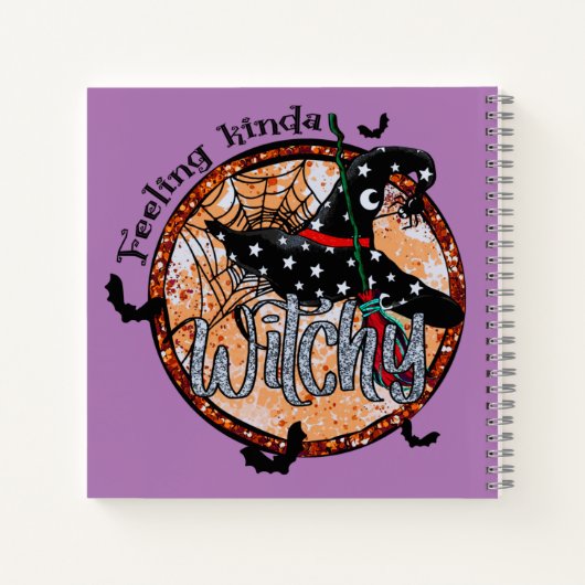 Feeling Kinda Witchy - Halloween Witch Pet Notitieboek (Achterkant)
