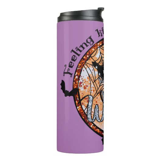 Feeling Kinda Witchy - Halloween Witch Pet Thermosbeker (Gedraaid links)