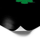 Feeling Lucky Coach voor Irish saint Patrick's day Perfect Poster (Hoek)