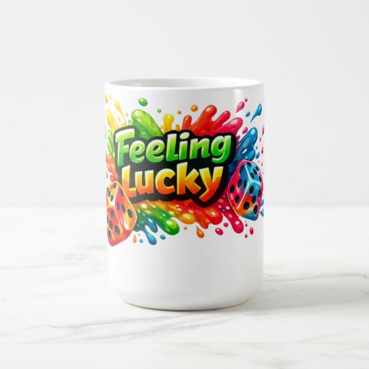 Feeling Lucky Dice Mug Koffiemok (Center)