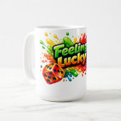 Feeling Lucky Dice Mug Koffiemok (Voorkant links)