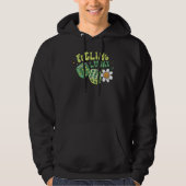 Feeling Lucky Dice Retro Groovy St Patrick's Day W Hoodie (Voorkant)