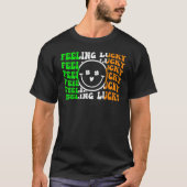 Feeling Lucky Irish Flag Shamrock Leaf St Patrick' T-shirt (Voorkant)
