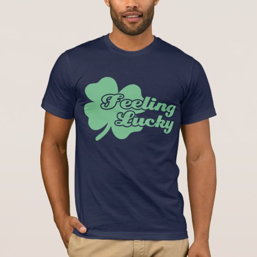 Feeling Lucky Irish Shamrock T-shirt (Voorkant)
