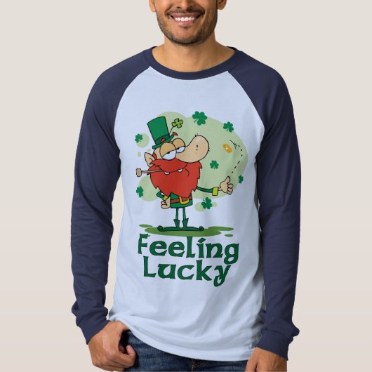 Feeling Lucky Leprechaun Tshirt (Voorkant)