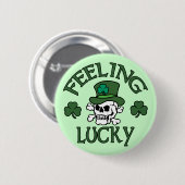Feeling Lucky Ronde Button 5,7 Cm (Voorkant /achterkant)