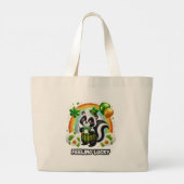 Feeling Lucky Skunk Grote Tote Bag (Achterkant)