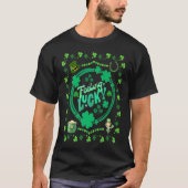 Feeling Lucky St Patrick's Day Shamrock Fun Appare T-shirt (Voorkant)