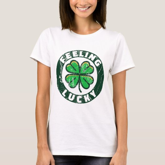 Feeling Lucky - St Patrick's Day  T-shirt (Voorkant)