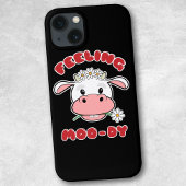 Feeling Moo-dy | Kute Cartoon Koe Quote Case-Mate iPhone Case