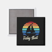 Feeling Nauti - Grappige Zeilboot Zeilen Magneet (Voorkant / Achterkant)