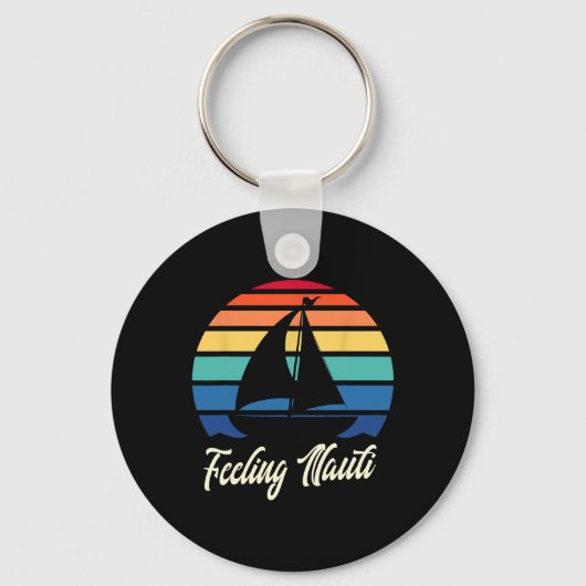 Feeling Nauti - Grappige Zeilboot Zeilen Sleutelhanger (Voorkant)