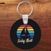Feeling Nauti - Grappige Zeilboot Zeilen Sleutelhanger (Voorkant)