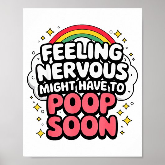 Feeling Nervous Might Have To Op Soon, Funny Sayin Poster (Voorkant)