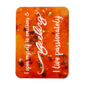 "Feeling" Oranje Sacral Chakra Words Magnet Magneet (Verticaal)
