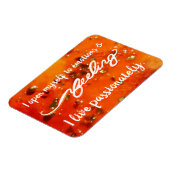 "Feeling" Oranje Sacral Chakra Words Magnet Magneet (Linkerzijde)